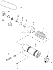Page A Diagram and Parts List for 8SA-7BQ  Cleco Electric Drill