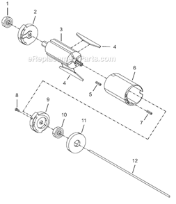 Page B Diagram and Parts List for 8SA-7BQ  Cleco Electric Drill