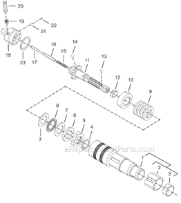 Page D Diagram and Parts List for 8SA-7BQ  Cleco Electric Drill