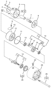 Page A Diagram and Parts List for A2R306M  Cleco Power Motor