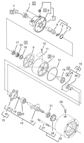 Page A Diagram and Parts List for A6R307M  Cleco Power Motor