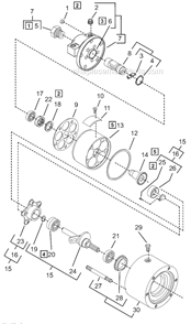 Page A Diagram and Parts List for A6R308M  Cleco Power Motor