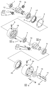 Part Location Diagram of 30049 Cleco Front Housing