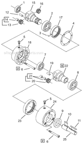 Part Location Diagram of 30051 Cleco Gear Cage