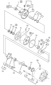 Page A Diagram and Parts List for A6R335M  Cleco Power Motor