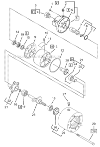 Page A Diagram and Parts List for A8R309M  Cleco Power Motor