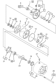 Page A Diagram and Parts List for A8R338M  Cleco Power Motor
