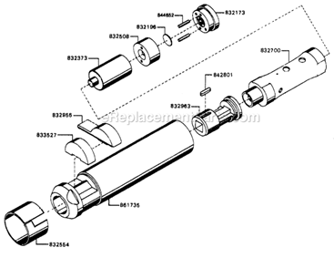 Page B Diagram and Parts List for B1-CNB-LT-RD  Cleco Scaler