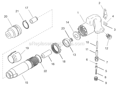 Page A Diagram and Parts List for CH-30-RD-QC  Cleco Hammer