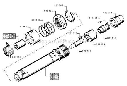 Page A Diagram and Parts List for E4  Cleco Riveter
