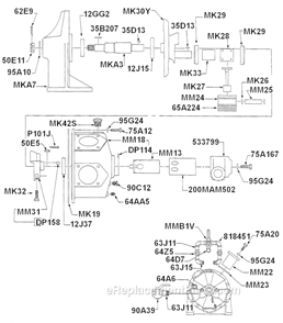 Page A Diagram and Parts List for MMS396M  Cleco Power Motor