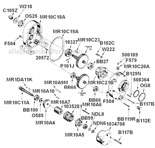 Part Location Diagram of F579 Cleco Pipe Bushing