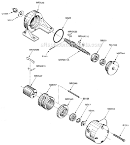 Part Location Diagram of NDL7 Cleco Washer