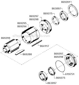 Page C Diagram and Parts List for W-2109-8  Cleco Ratchet
