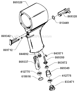 Part Location Diagram of 844892 Cleco 10W Oil Fill Plug