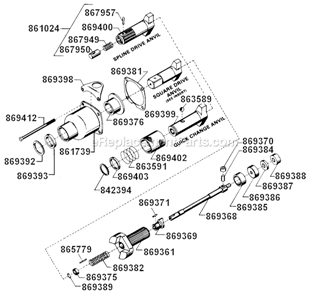 Page A Diagram and Parts List for WP-2060B-8  Cleco Ratchet