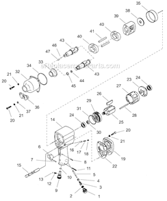 Part Location Diagram of 204836 Cleco Rotor Blade