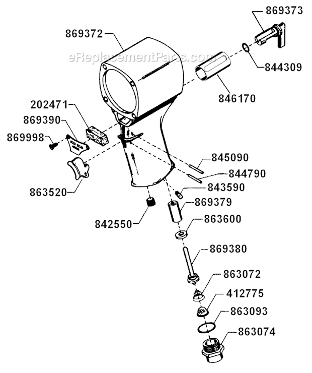 Page C Diagram and Parts List for WP-2059-8  Cleco Ratchet