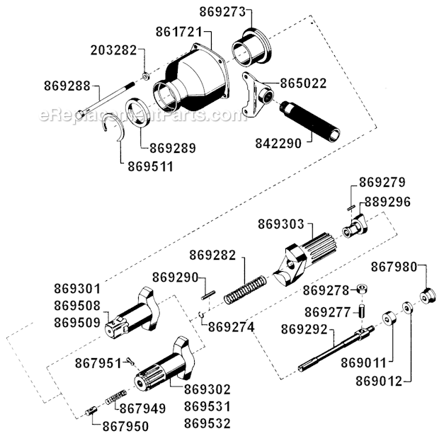 Page A Diagram and Parts List for WP-2109B-8  Cleco Ratchet