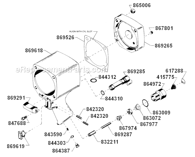 Page D Diagram and Parts List for WP-2109B-8  Cleco Ratchet