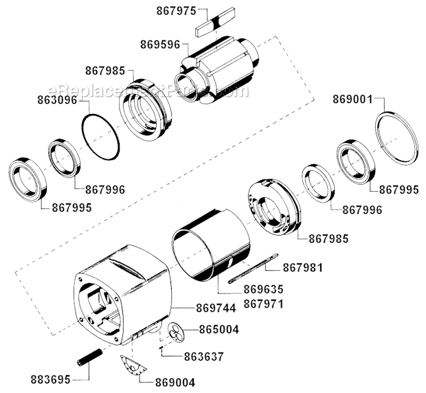 Page B Diagram and Parts List for WT-2119-12  Cleco Ratchet