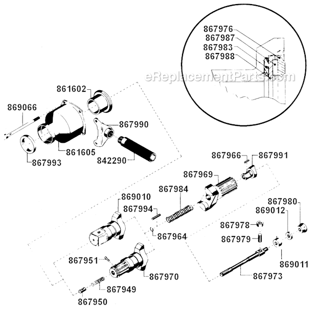 Page A Diagram and Parts List for WTS-2119  Cleco Ratchet