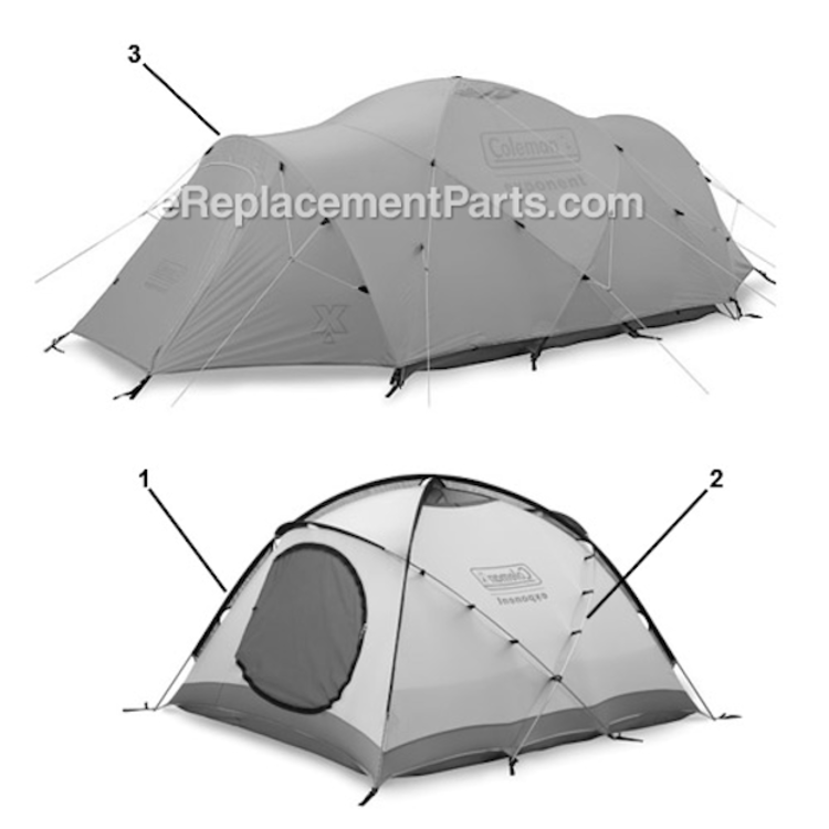 Page A Diagram and Parts List for 2000000437  Coleman Camping Equipment