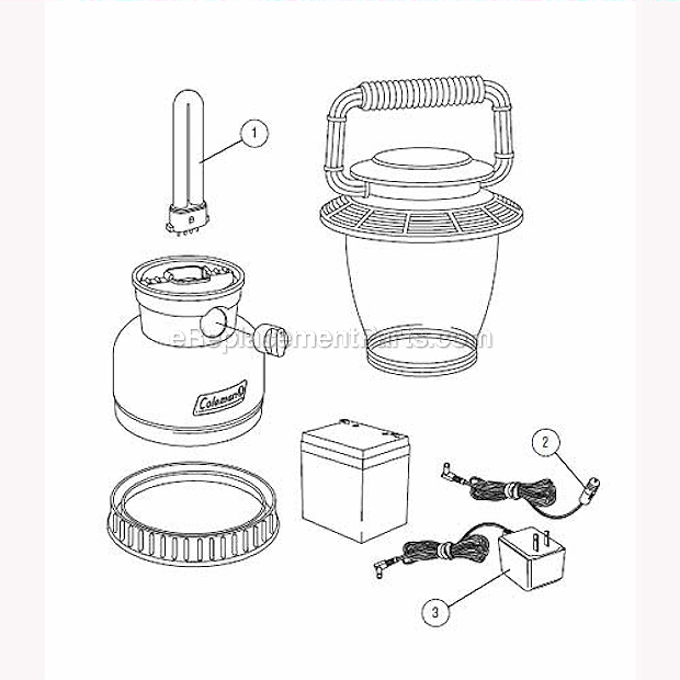 Page A Diagram and Parts List for 2000000867  Coleman Lighting