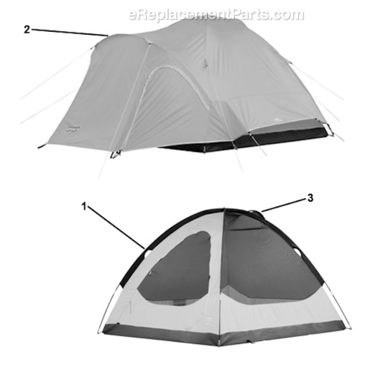 Page A Diagram and Parts List for 2000001590  Coleman Camping Equipment