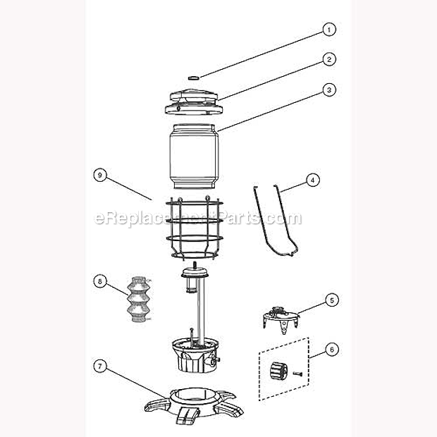 Page A Diagram and Parts List for 2000004422  Coleman Lighting
