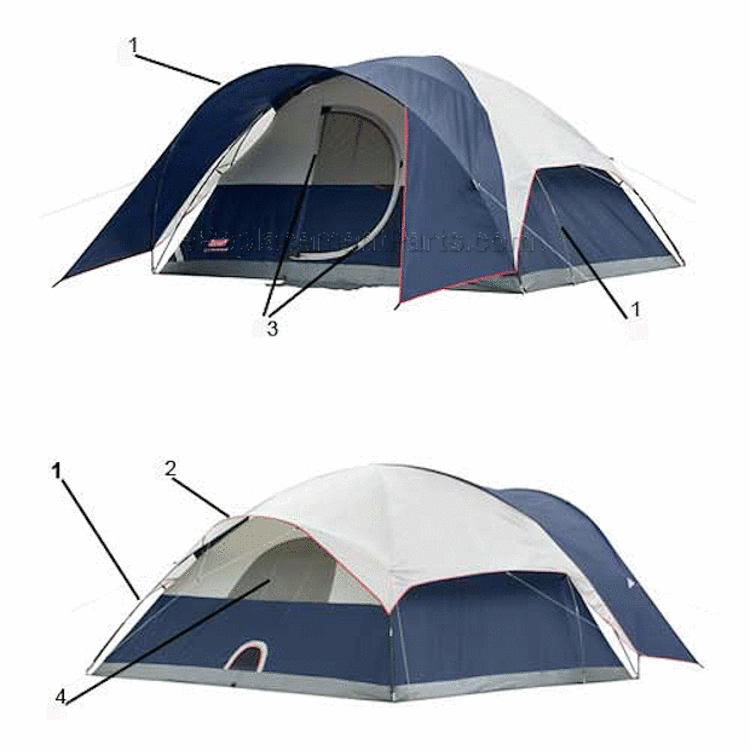 Page A Diagram and Parts List for 2000004674  Coleman Camping Equipment