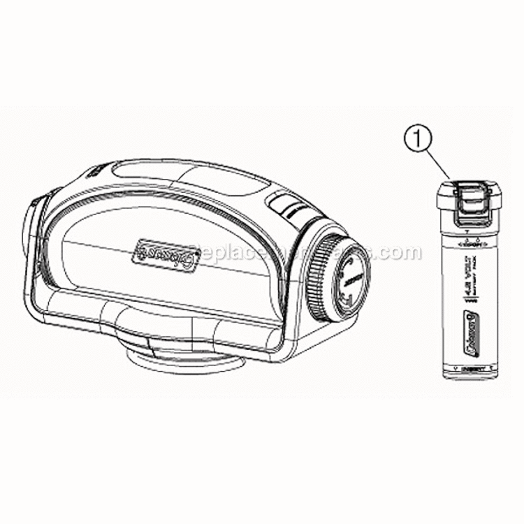 Page A Diagram and Parts List for 2000006659  Coleman Lighting