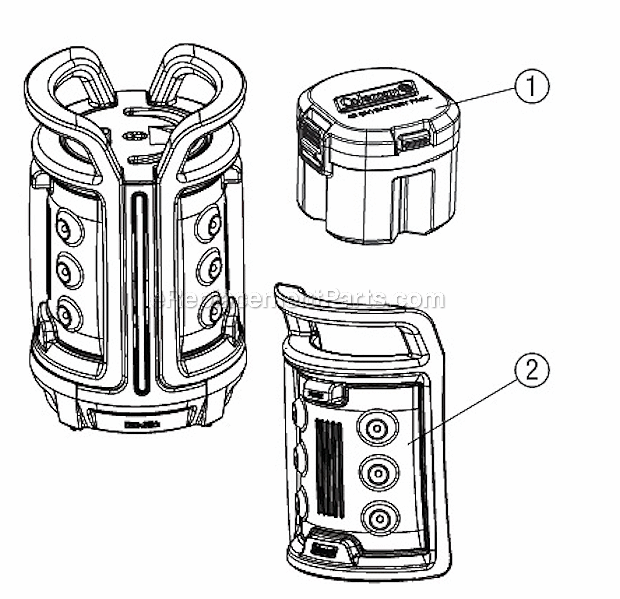 Page A Diagram and Parts List for 2000008548  Coleman Lighting