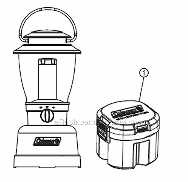 Page A Diagram and Parts List for 2000008554  Coleman Lighting