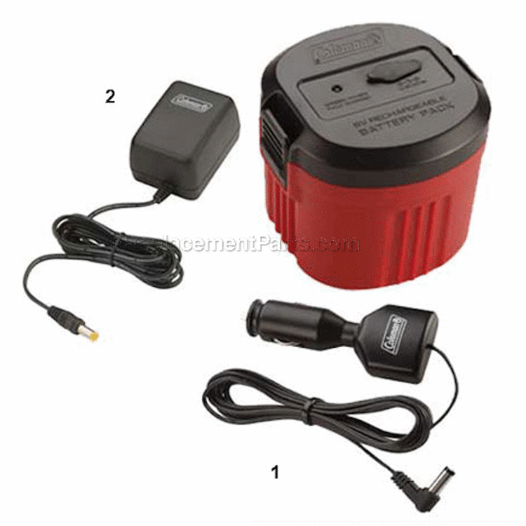 Page A Diagram and Parts List for 2000008557  Coleman Worklight & Flashlight