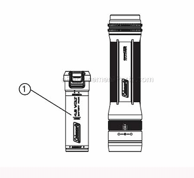 Page A Diagram and Parts List for 2000009455  Coleman Worklight & Flashlight