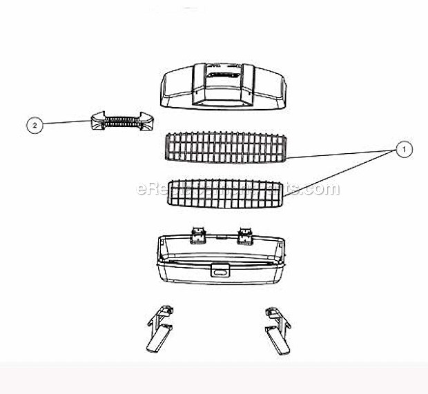 Page A Diagram and Parts List for 2000010433  Coleman Grill