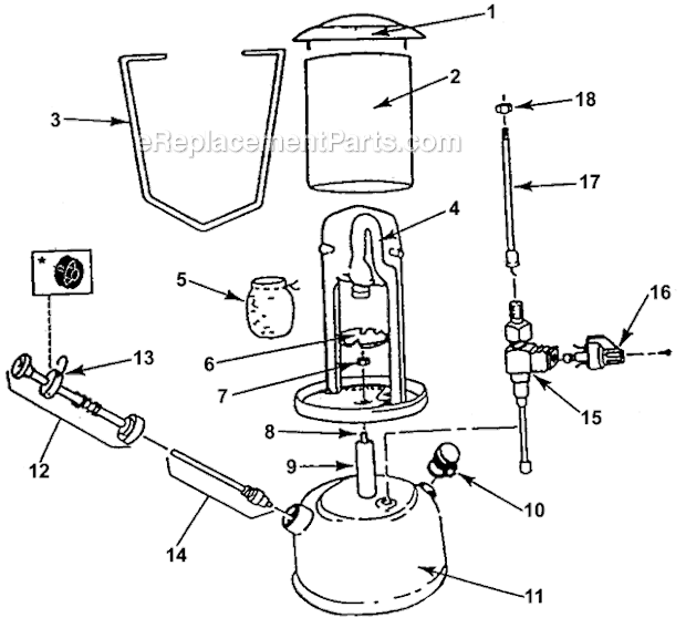 Page A Diagram and Parts List for 222B710C  Coleman Lighting