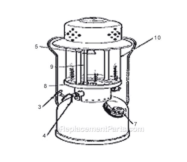 Page A Diagram and Parts List for 243  Coleman Lighting