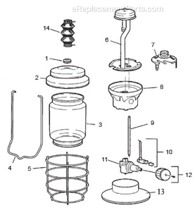 Page A Diagram and Parts List for 2500-750  Coleman Lighting