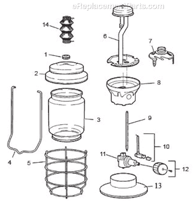 Page A Diagram and Parts List for 2500-770  Coleman Lighting