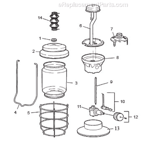 Page A Diagram and Parts List for 2500-775C  Coleman Lighting