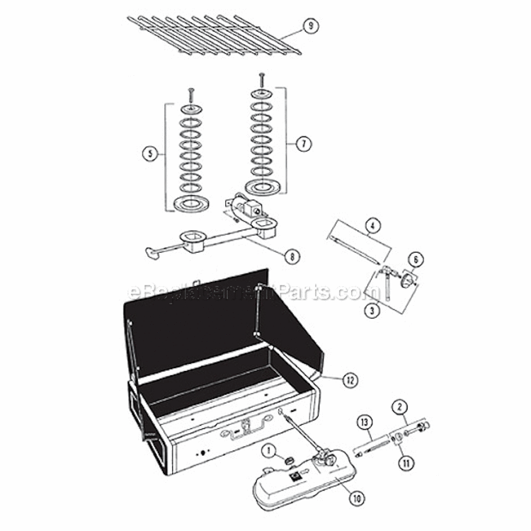 Page A Diagram and Parts List for 3000000789  Coleman Camping Equipment