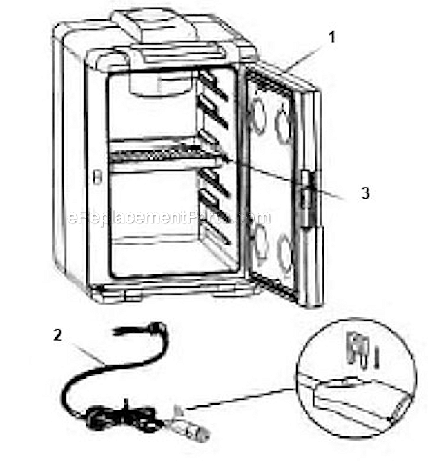 Page A Diagram and Parts List for 3000001497  Coleman Cooler