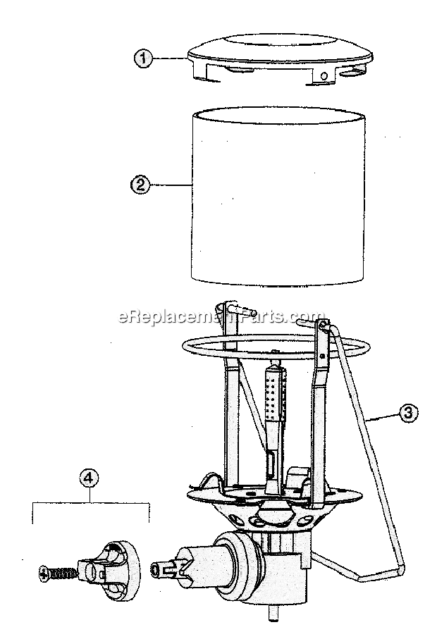 Page A Diagram and Parts List for 3023-701  Coleman Lighting