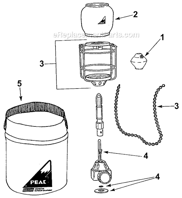 Page A Diagram and Parts List for 3112-700T  Coleman Lighting