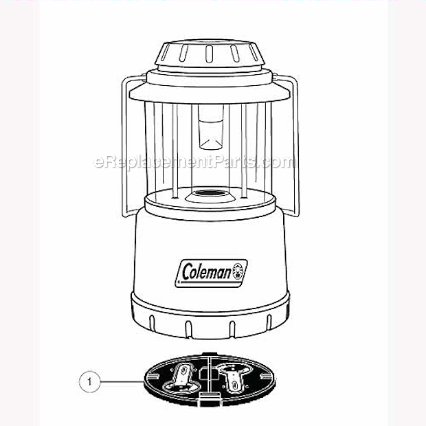 Page A Diagram and Parts List for 4345-702  Coleman Lighting