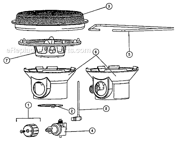 Page A Diagram and Parts List for 5033-700  Coleman Heater