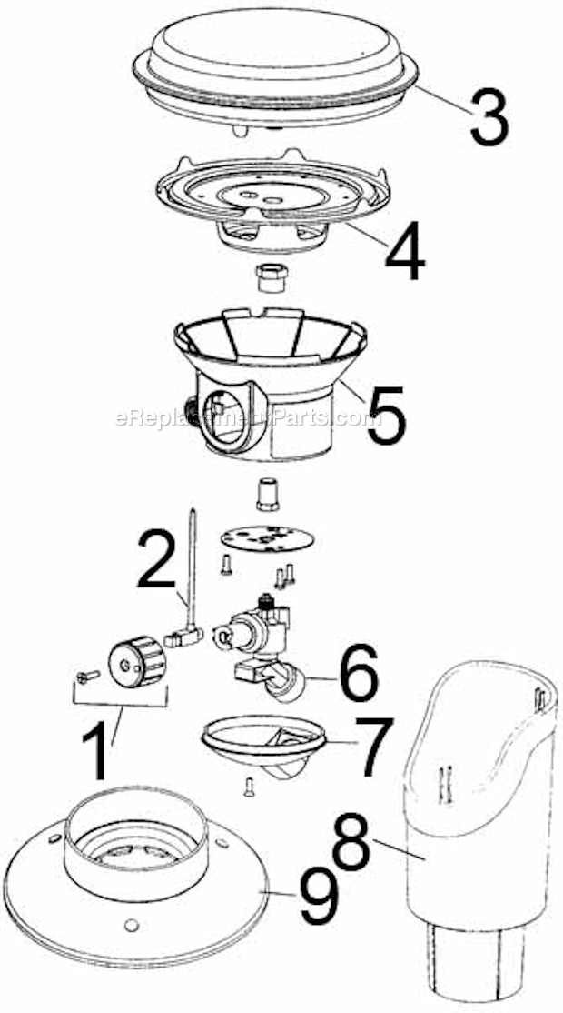 Page A Diagram and Parts List for 5039770  Coleman Heater