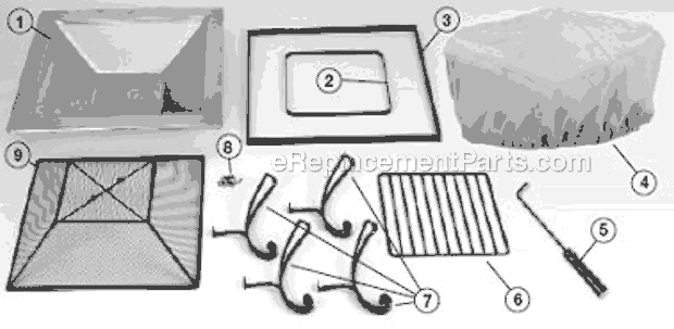 Page A Diagram and Parts List for 5059A720  Coleman Fireplace & Insert